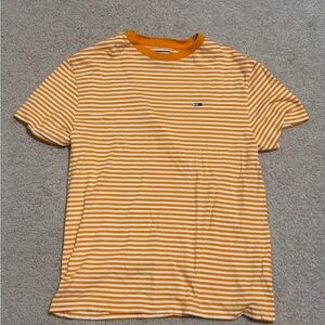 Tommy Hilfiger Men's Orange Striped Shirt